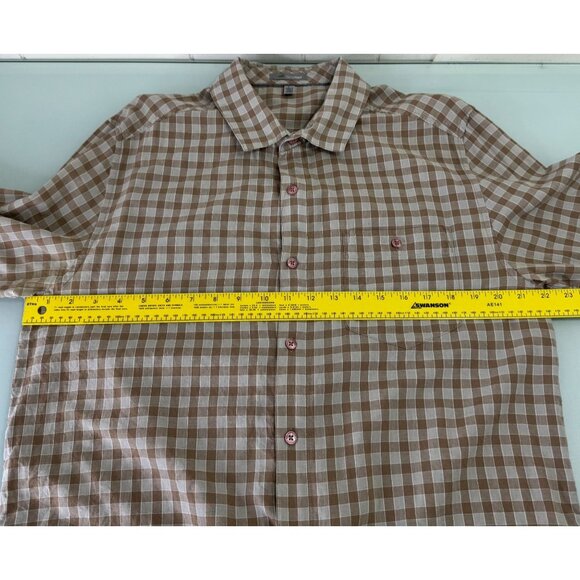 Horny Toad Shirt Mens Large L Long Sleeve Lightweight Organic Cotton Button Up - Picture 5 of 7